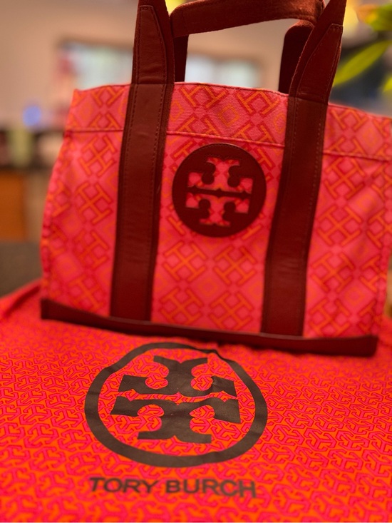 Tory Burch Handbags - Tory Burch Limited Edition Honeysuckle Printed Canvas Classic Tote